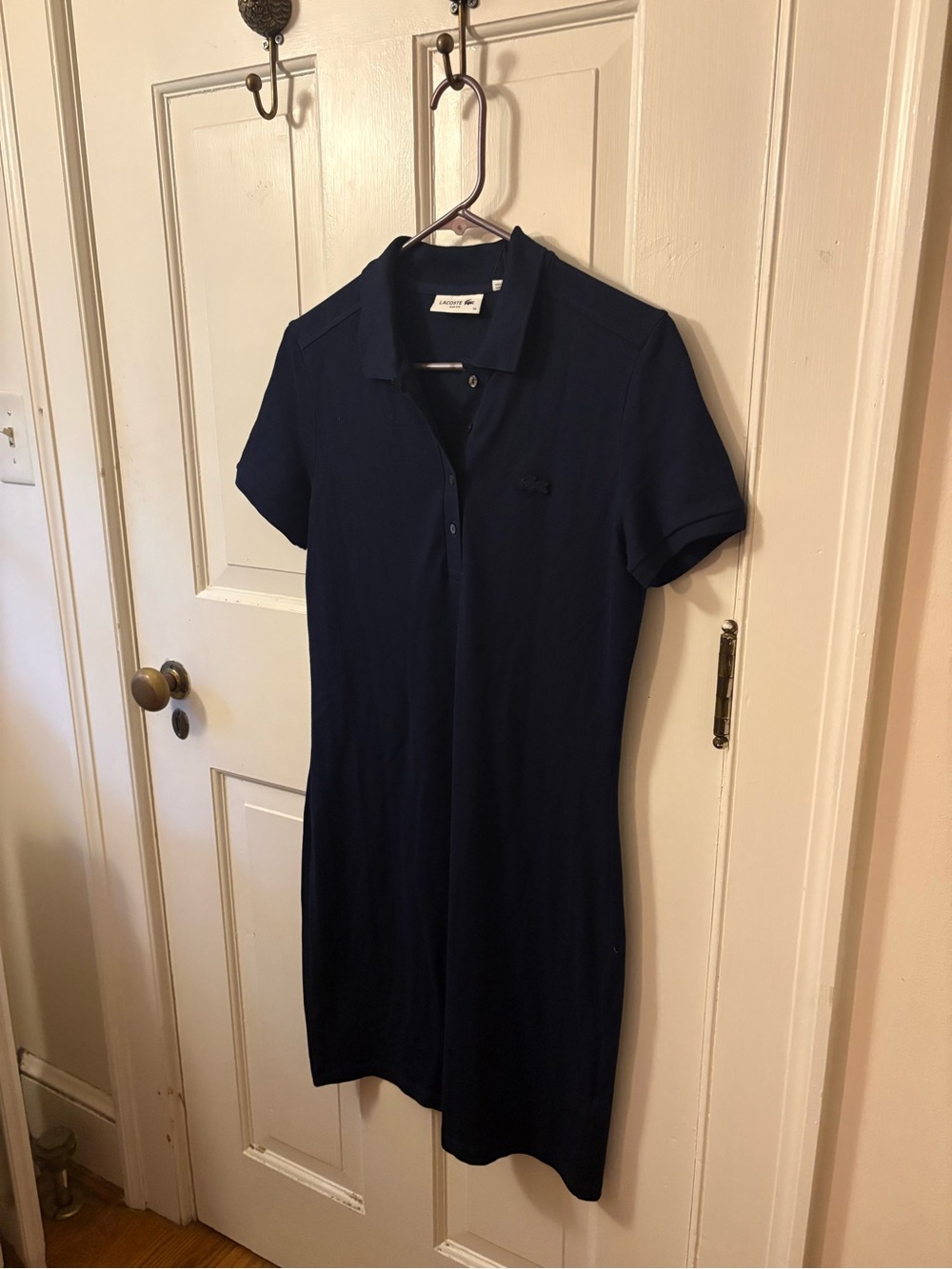 Classic Lacoste Polo Dress in Navy